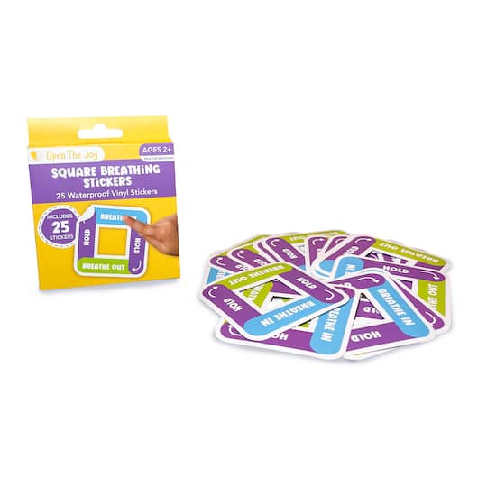 Square Breathing Sticker Packs, 2ct.